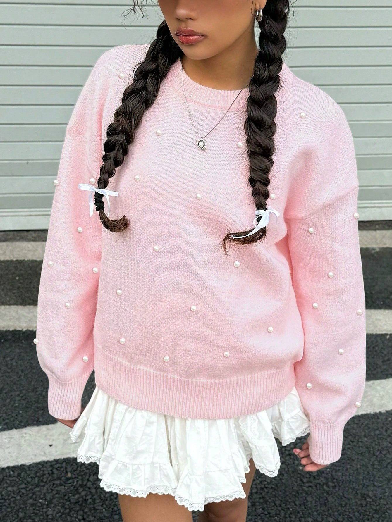 Bona | Casual Knit Sweater met Losse Fit