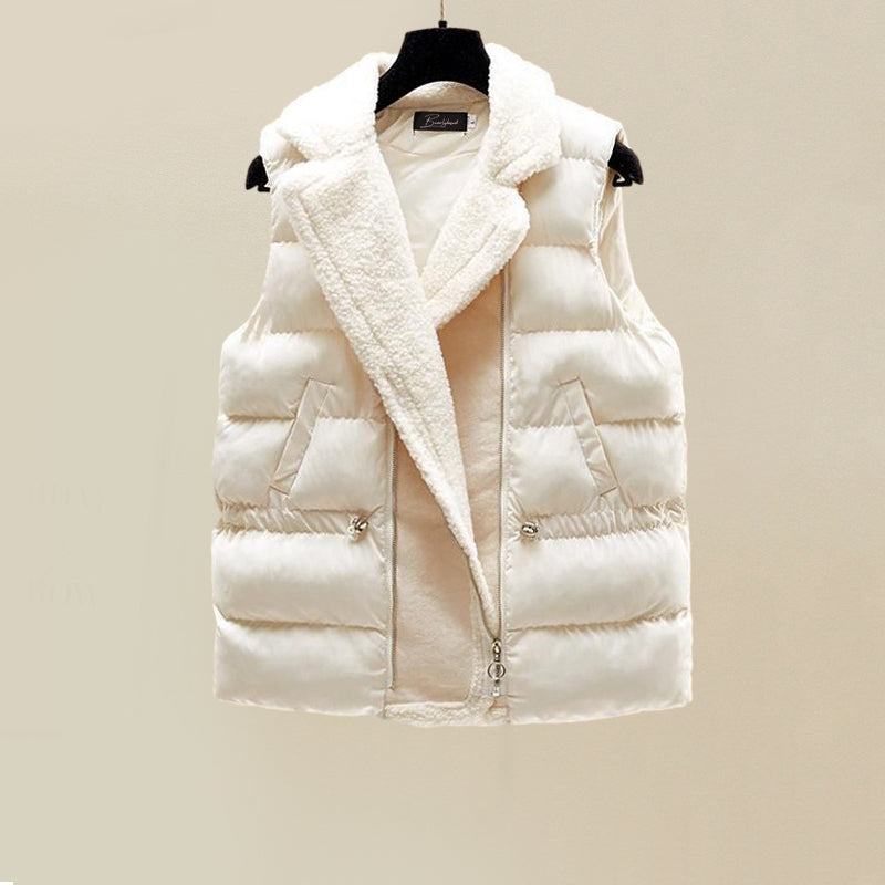 Zachte en warme dames set met comfortabele sweater en bodywarmer