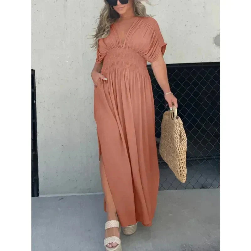 Allison | Maxi Jurk met Split