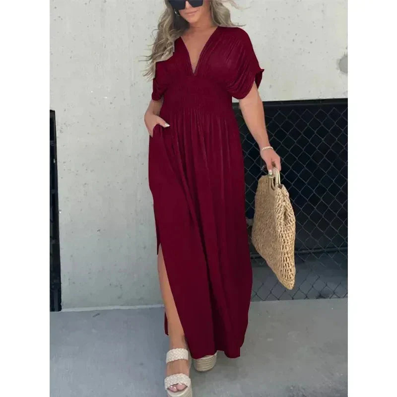 Allison | Maxi Jurk met Split