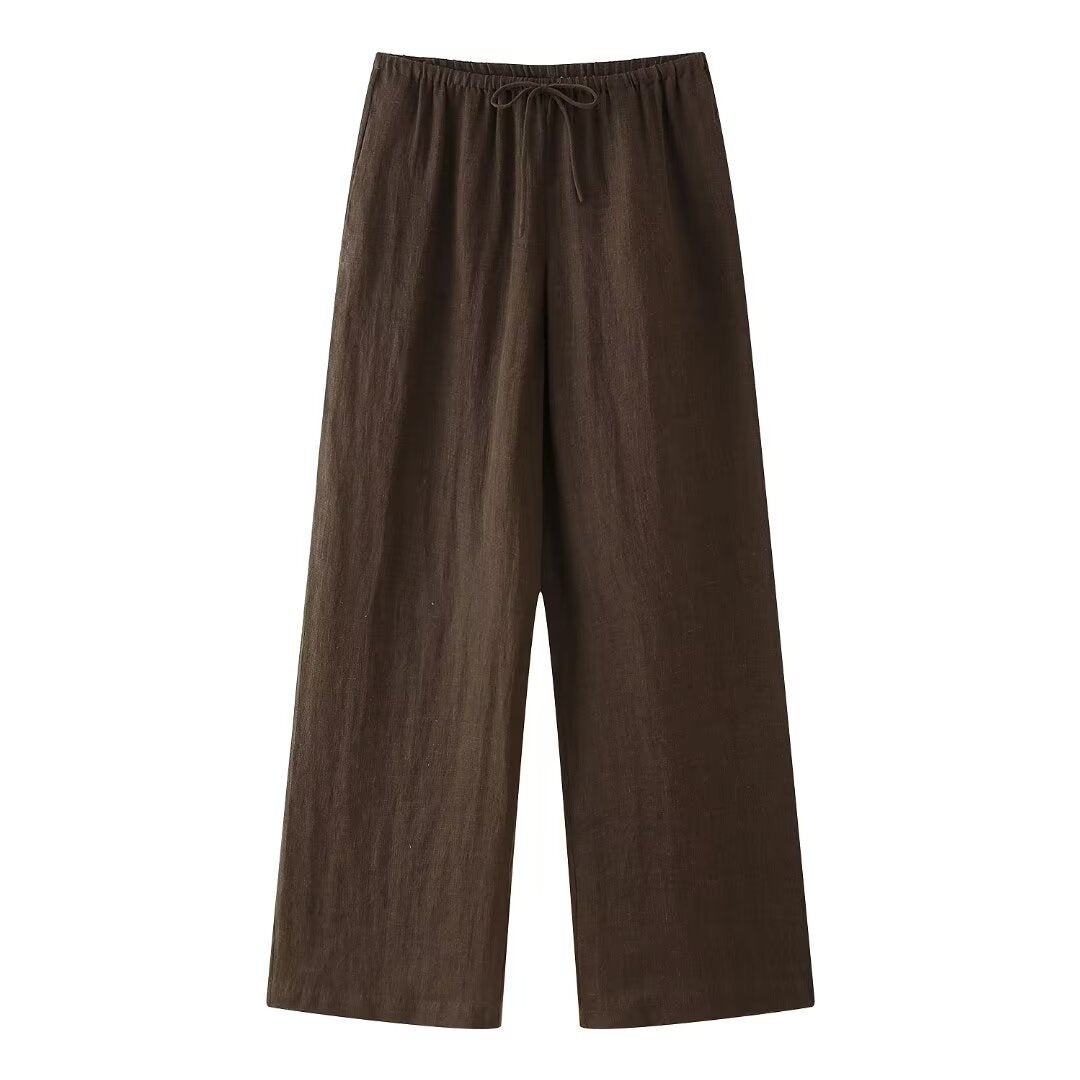 Gisela | Zomerse Linnen Wrap Top & Broek Set