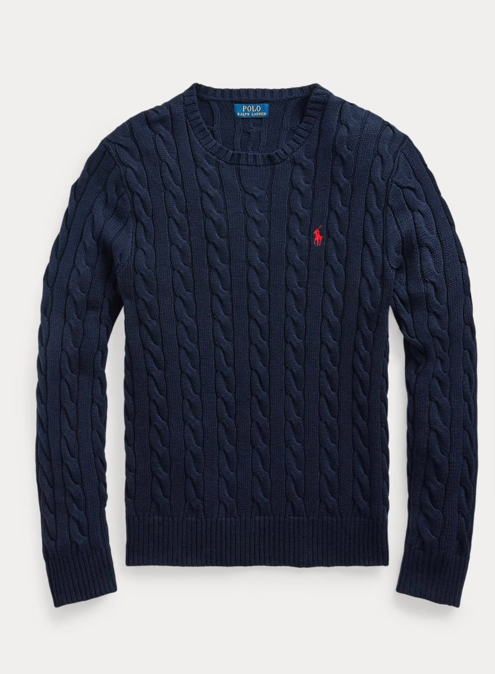 RL cable knit sweater