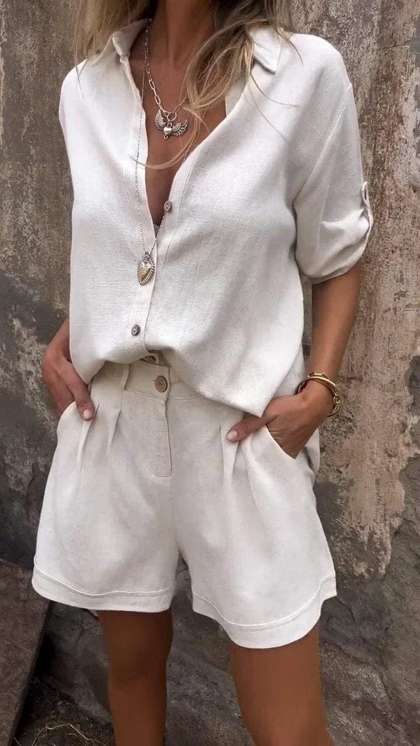 Linda | Luchtige Linnen Zomer Set