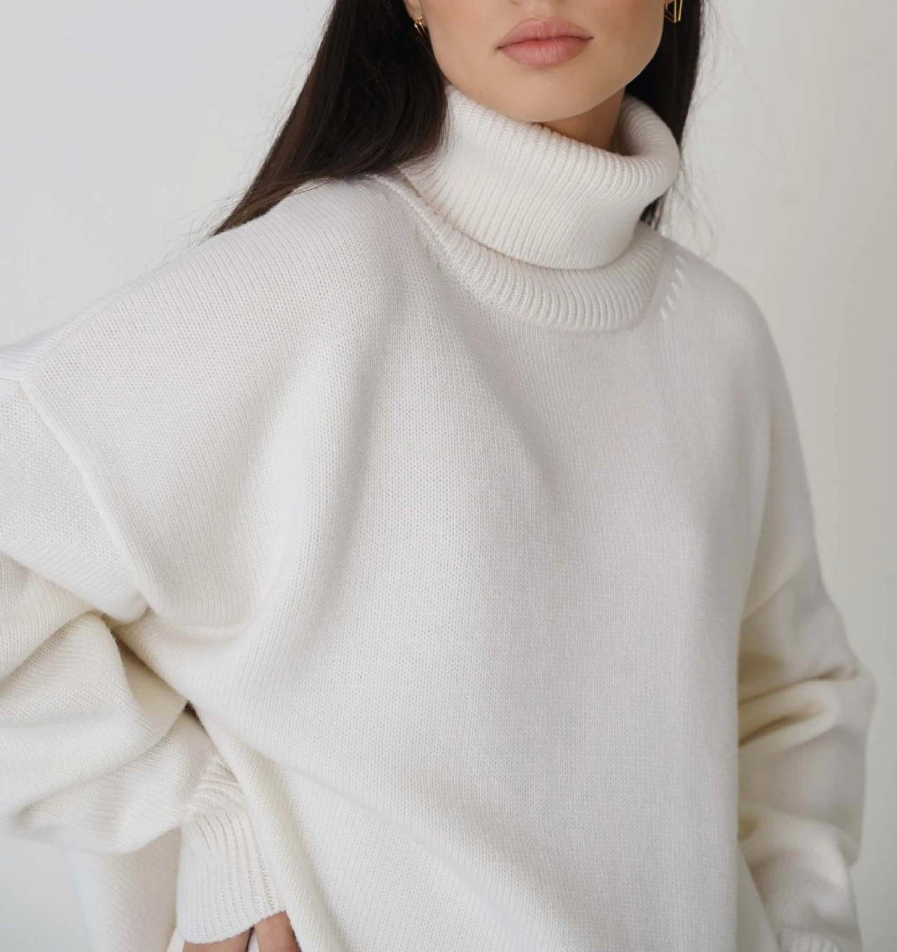 Romia | Gebreide Coltrui met Relaxed Fit