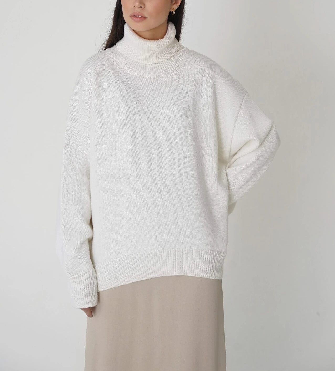 Romia | Gebreide Coltrui met Relaxed Fit