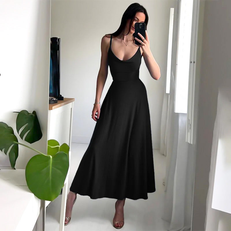 Haeli | Elegante Maxi Jurk met Spaghettibandjes