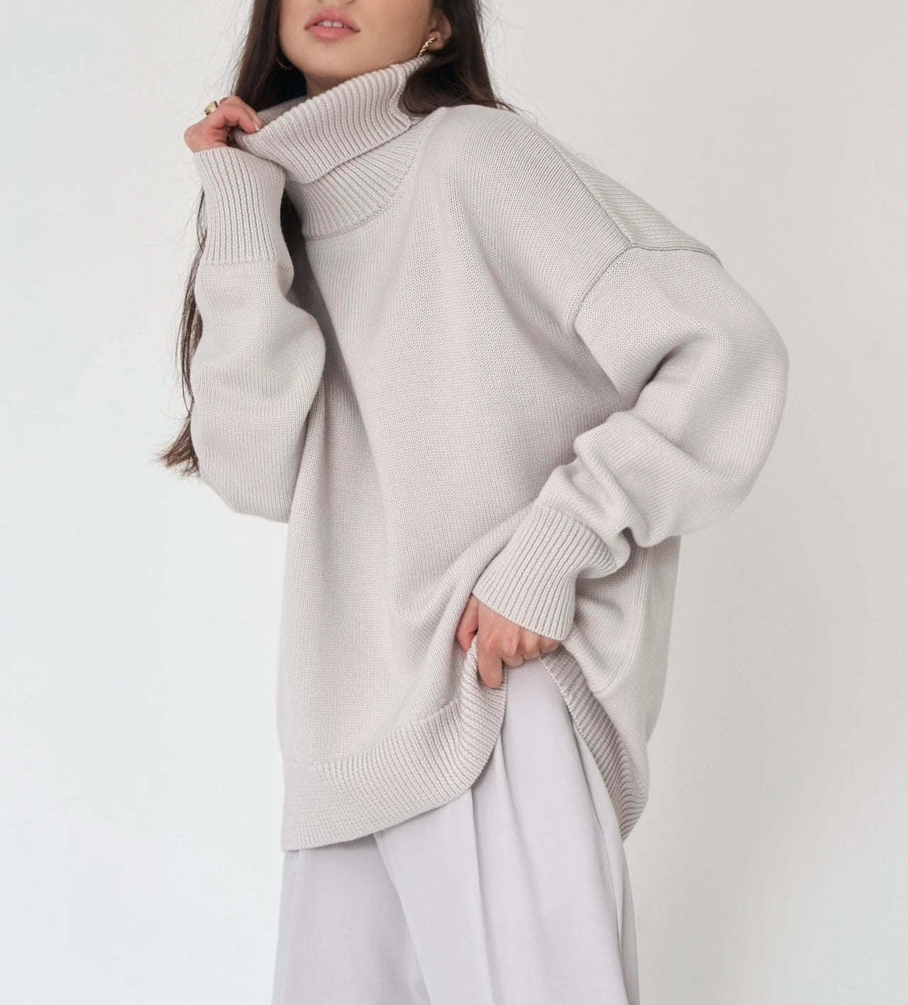 Romia | Gebreide Coltrui met Relaxed Fit