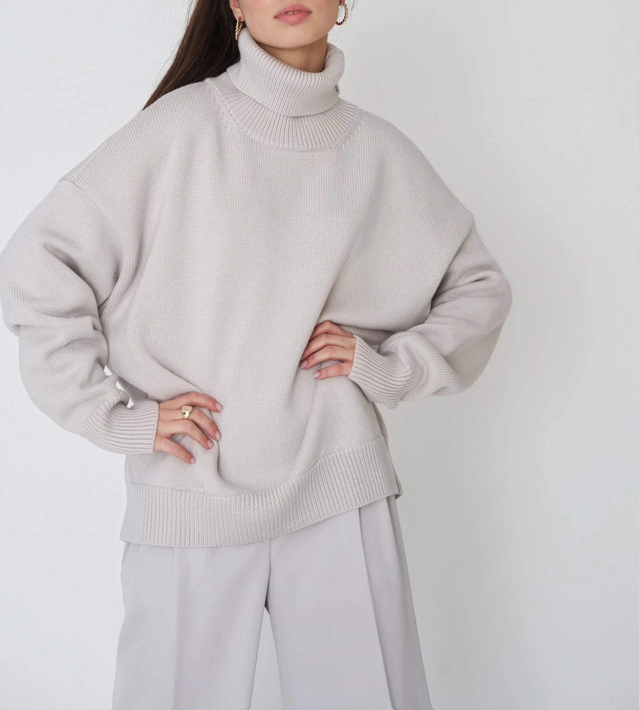 Romia | Gebreide Coltrui met Relaxed Fit
