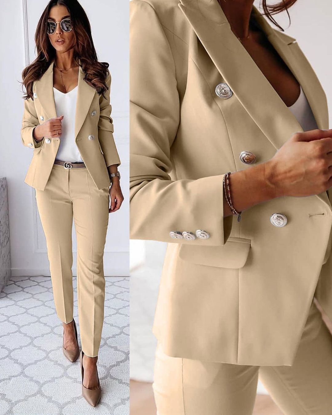 Chique elegante 2 delige vrouwen set