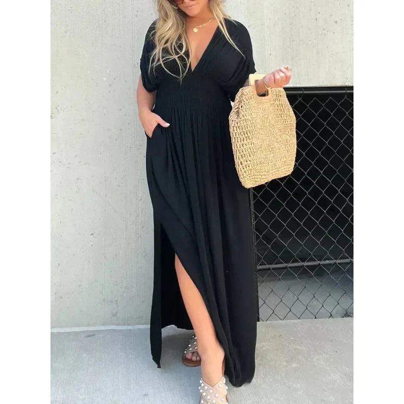 Allison | Maxi Jurk met Split