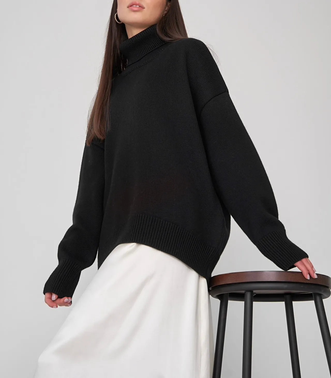 Romia | Gebreide Coltrui met Relaxed Fit