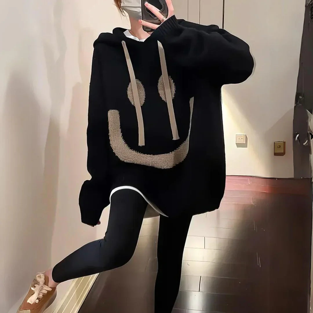 Oversized Comfortabele Dames Hoodie Met Zachte Capuchon