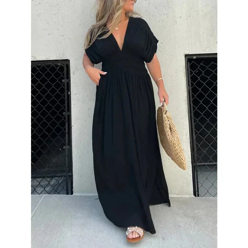 Allison | Maxi Jurk met Split