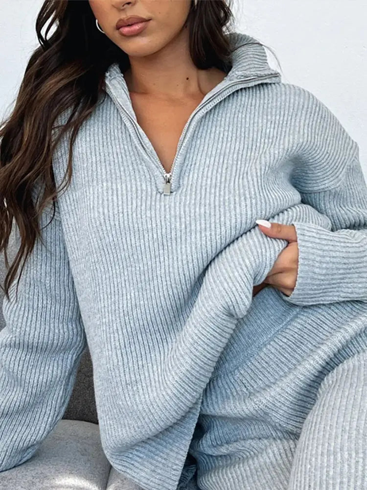 Kim | Gebreide Flared set