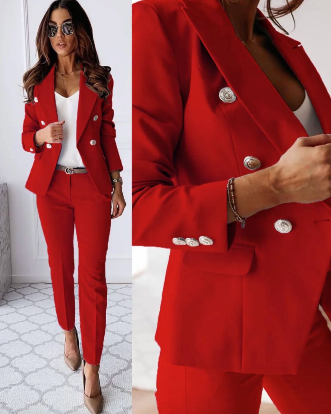 Chique elegante 2 delige vrouwen set