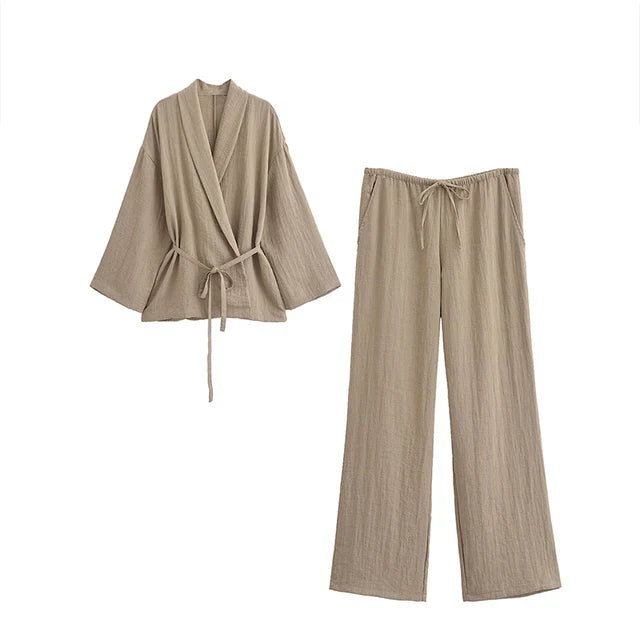 Nora | Stijlvolle Linnen Kimono