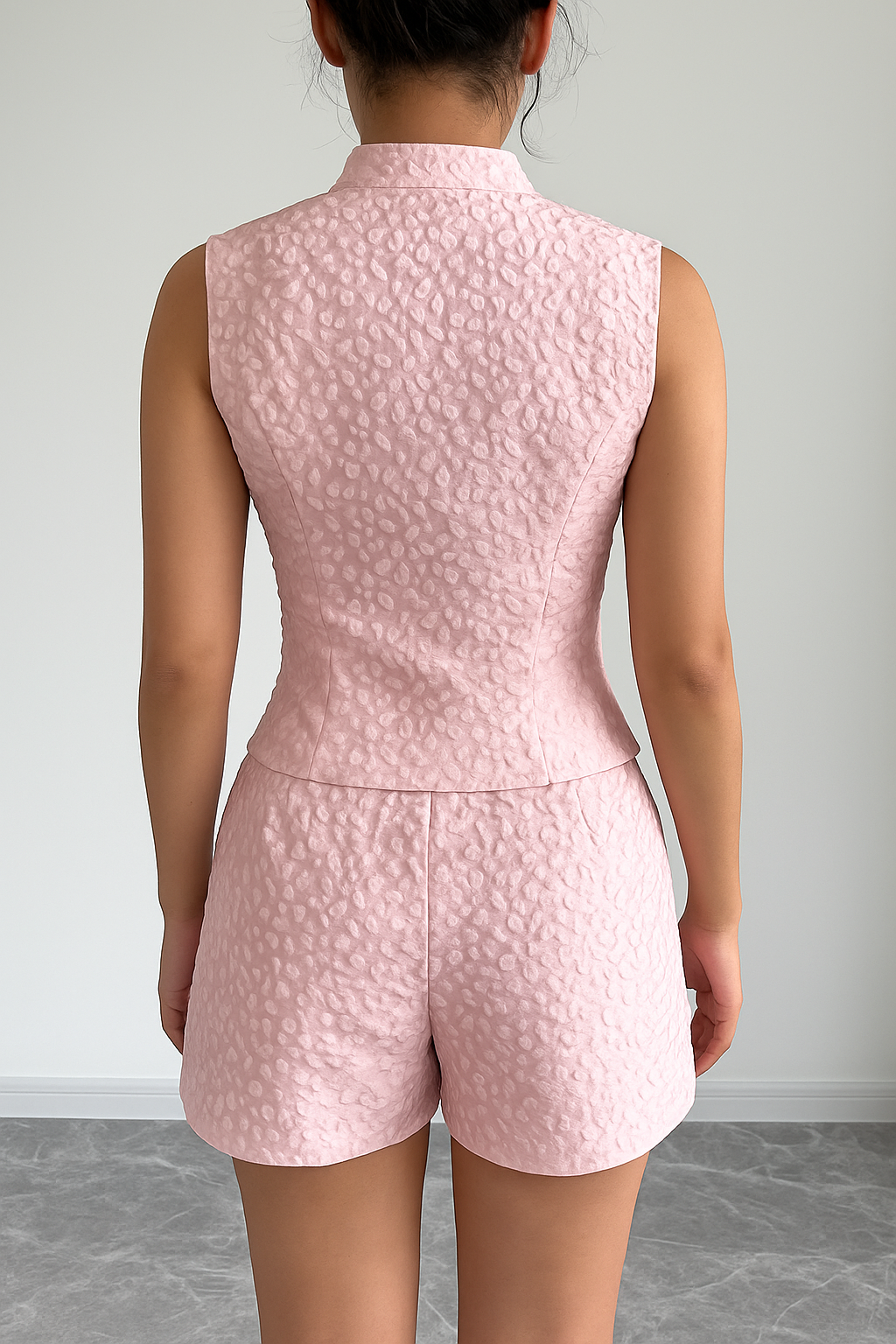 Riza | Elegante Tweedelige Set met Textuur en Knoopsluiting