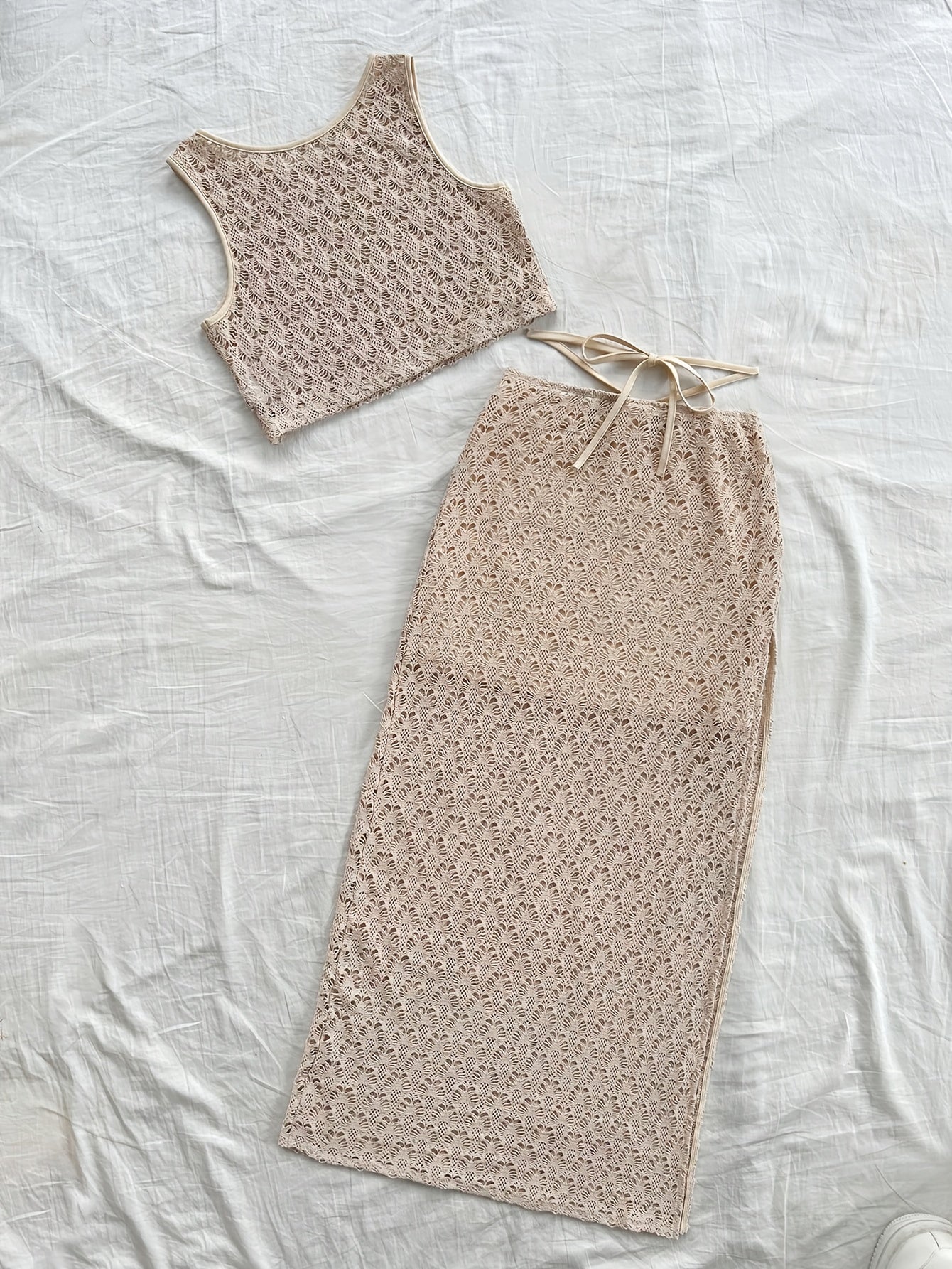 Renah | Gehaakte Strandset met Top en Rok