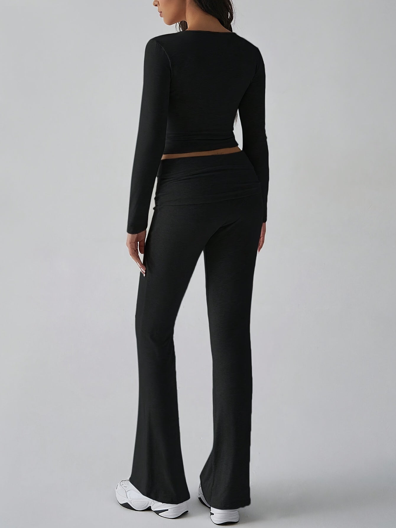 Sammy | Zachte Loungewear Set Met Uitlopende Broek