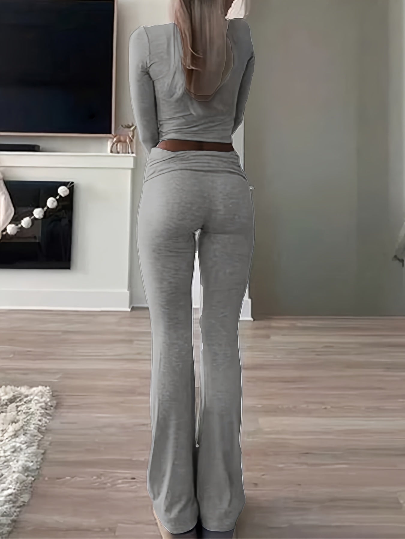 Sammy | Zachte Loungewear Set Met Uitlopende Broek