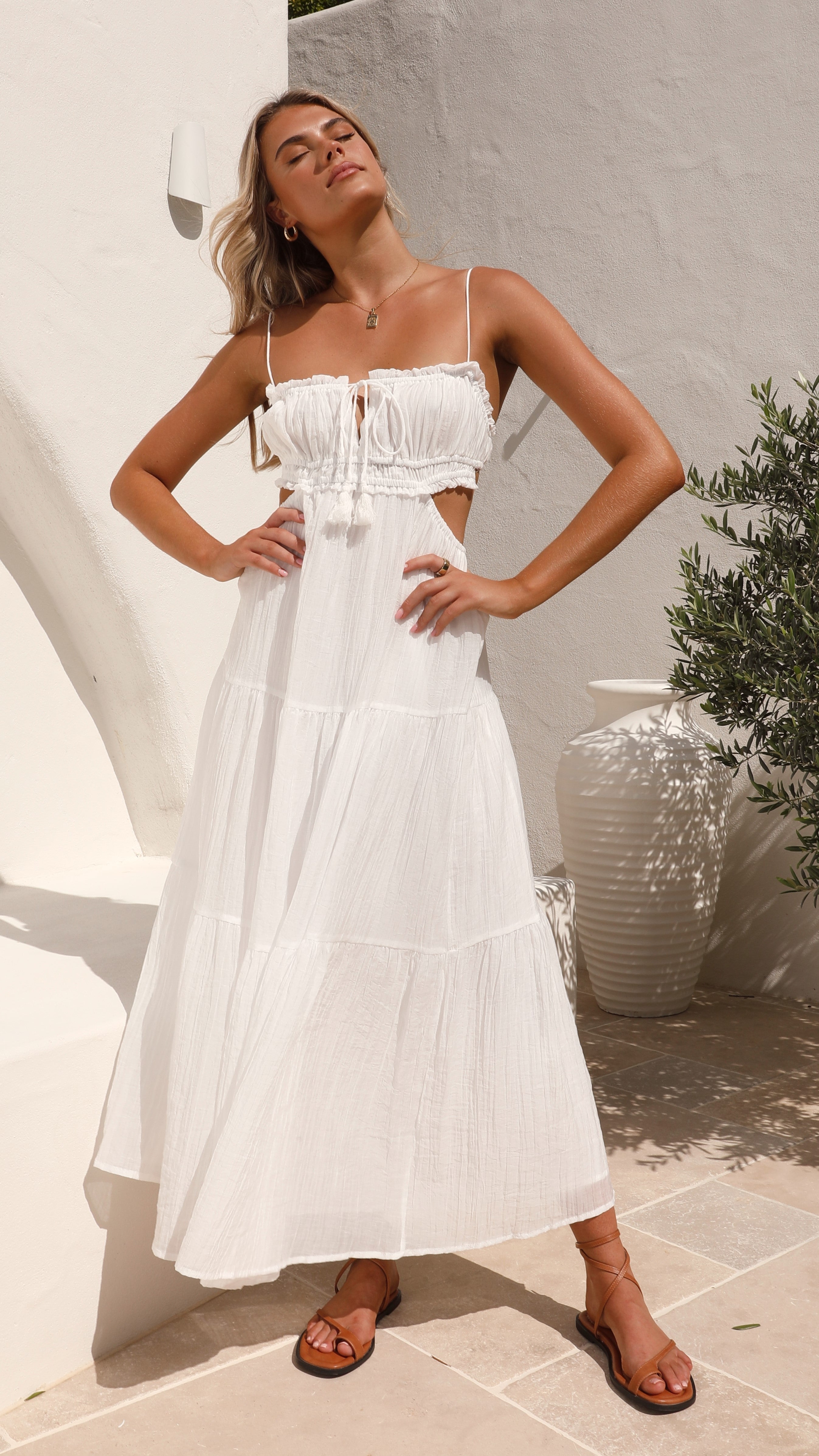 Amoura | Tiered Maxi Jurk