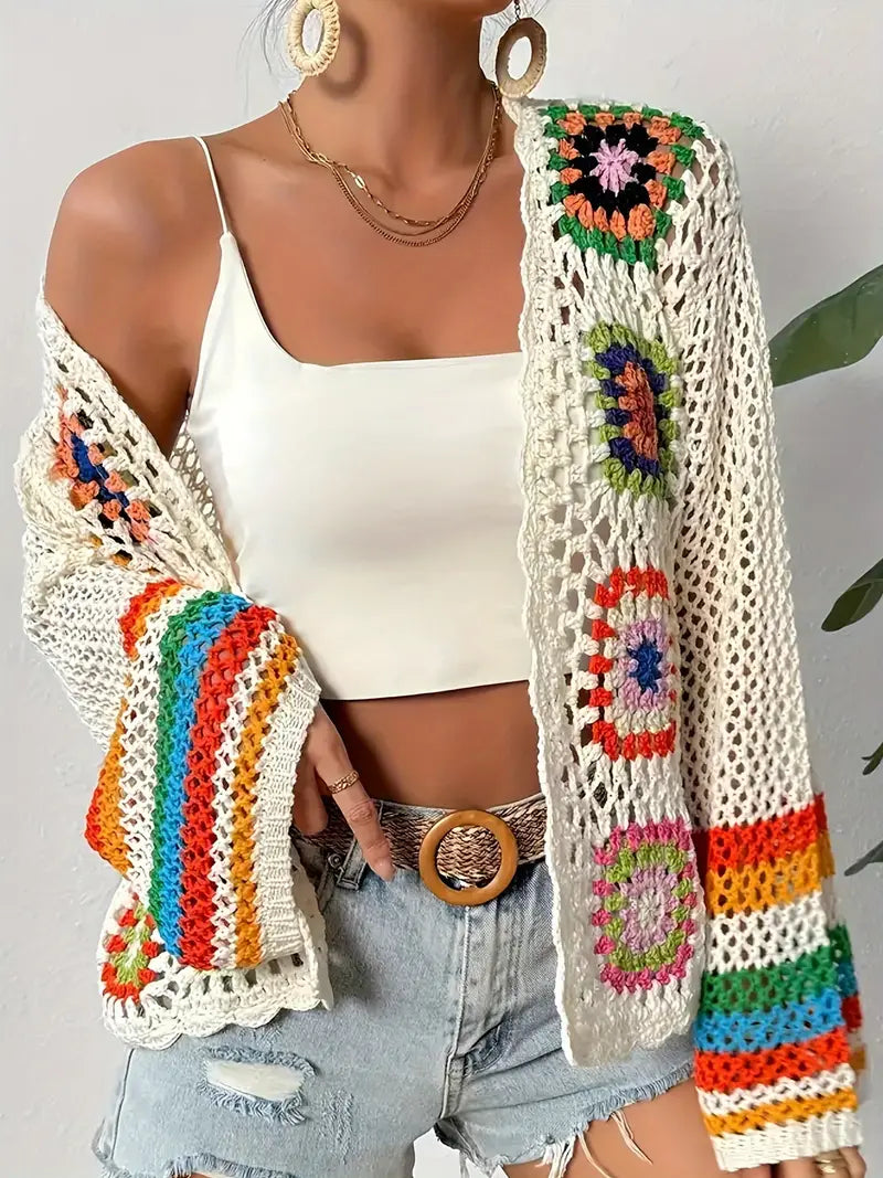 Luchtig en chique dames cardigan met comfortabele pasvorm