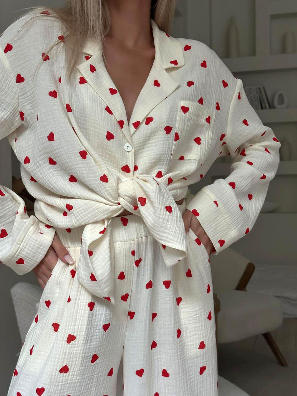 Zachte en comfortabele dames pyjama set