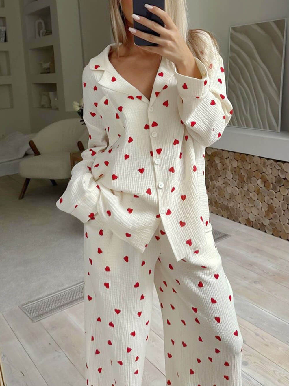 Zachte en comfortabele dames pyjama set