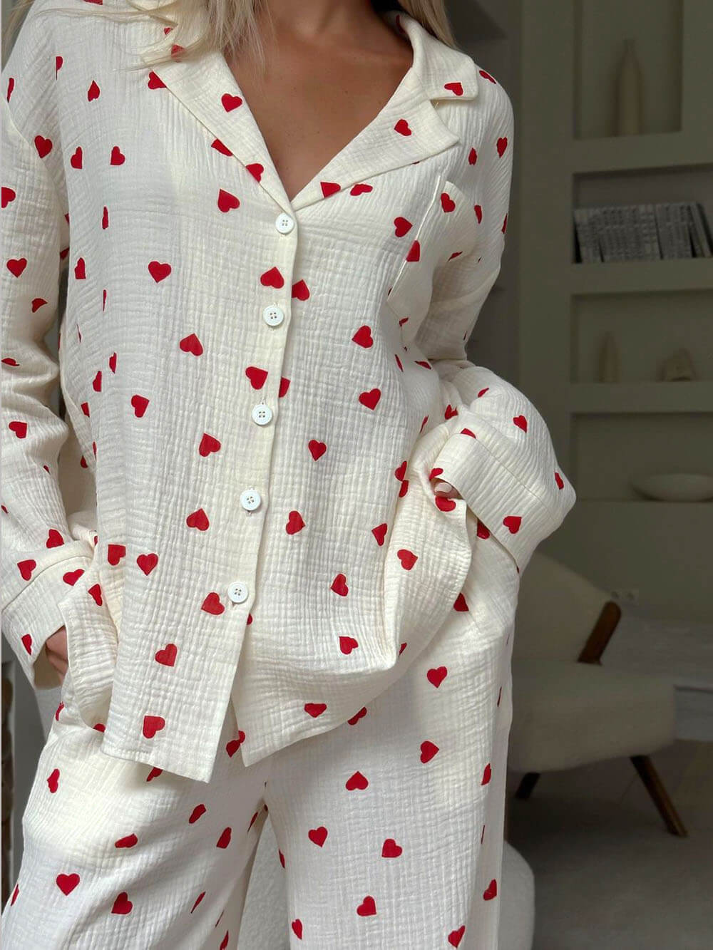 Zachte en comfortabele dames pyjama set