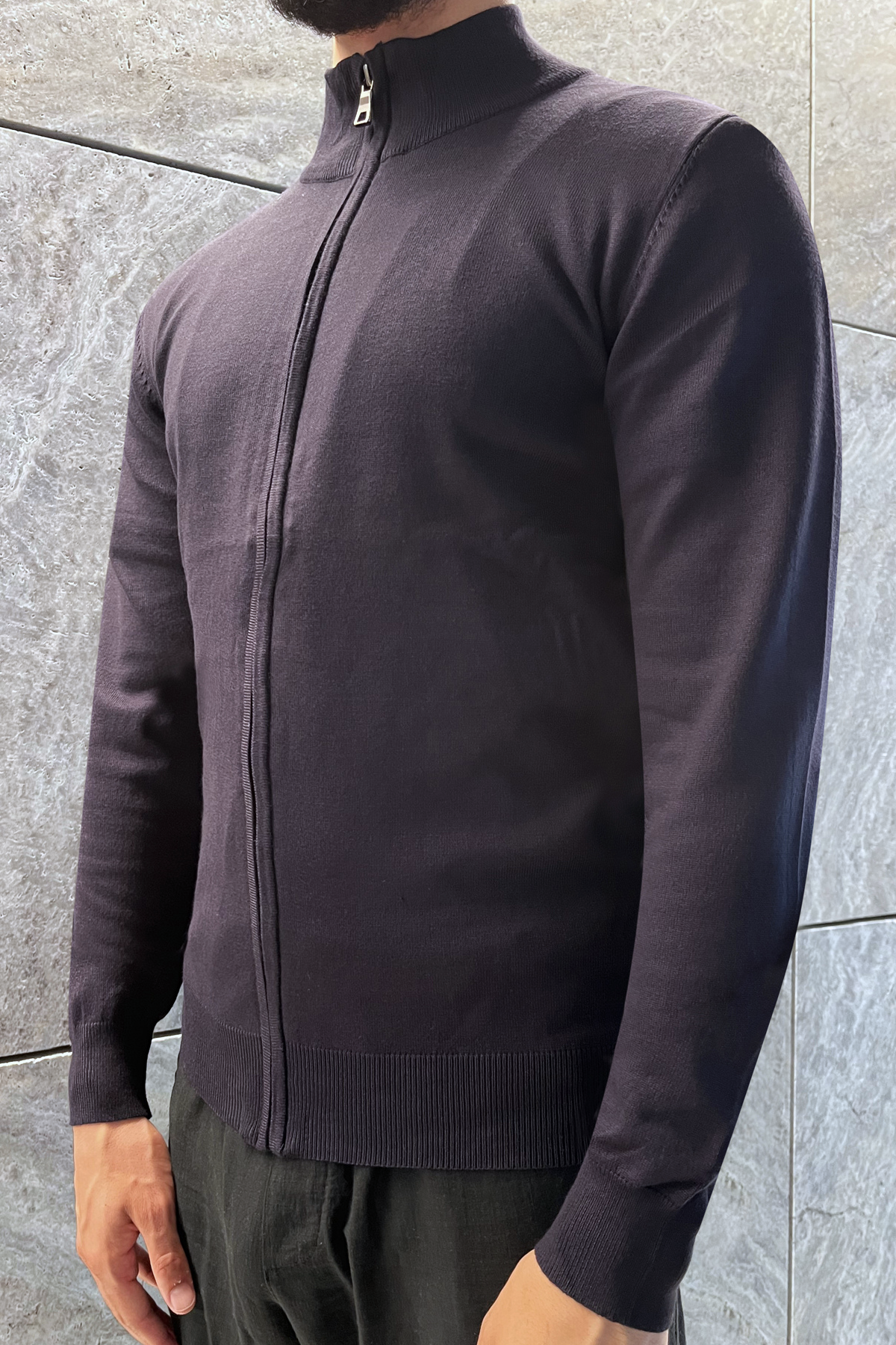 Faro Full Zip Sweater - Donkerblauw