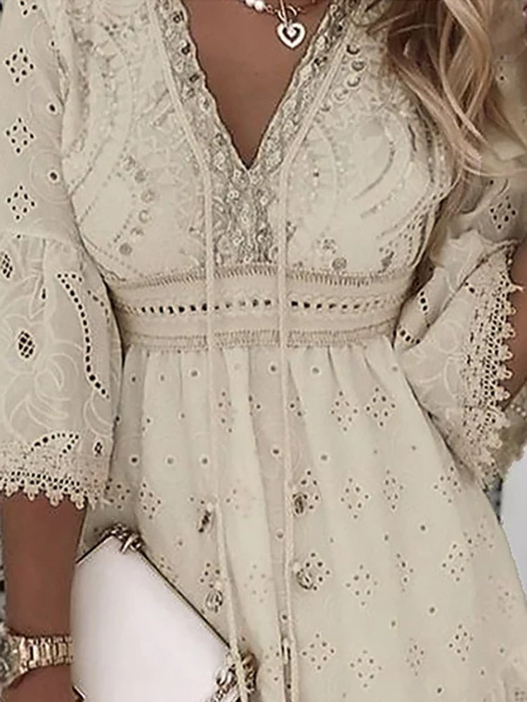 Marisa | Zomerse Boho Kantjurk