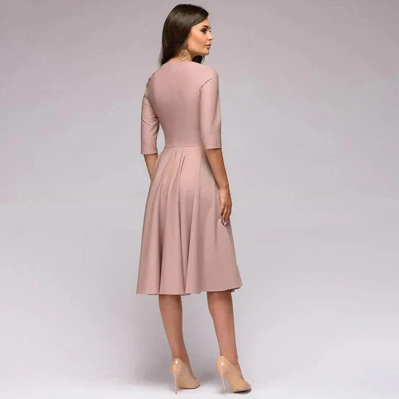 Eveline | Elegante Midi Jurk