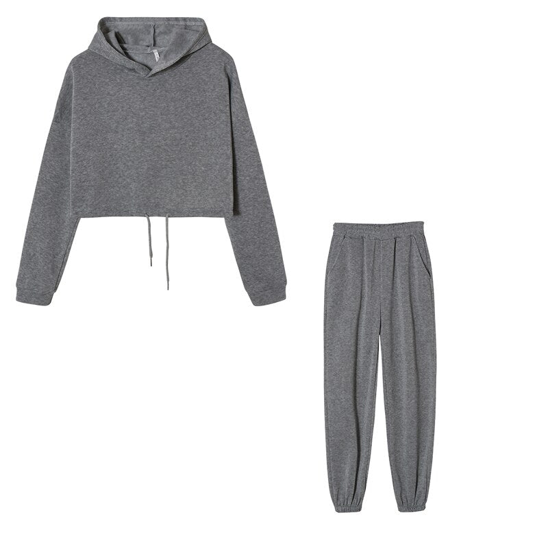 Warme oversized lounge set met trendy sweater