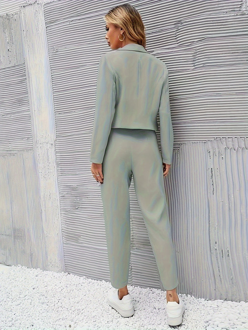 Bini | Two-Piece Set met Blazer en Wijde Broek