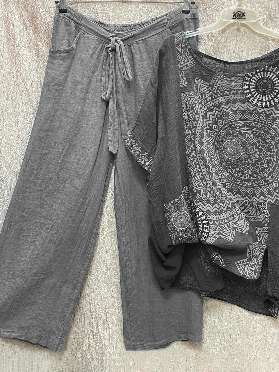 Abriana | Boho Lounge Set met Mandala Print