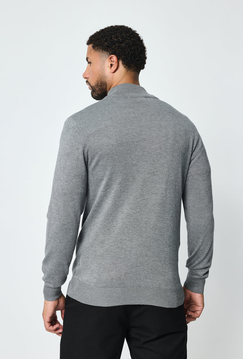 Faro Full Zip Sweater - Grijs