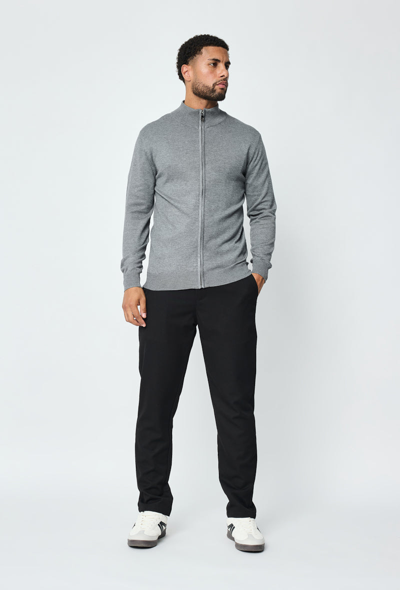 Faro Full Zip Sweater - Grijs