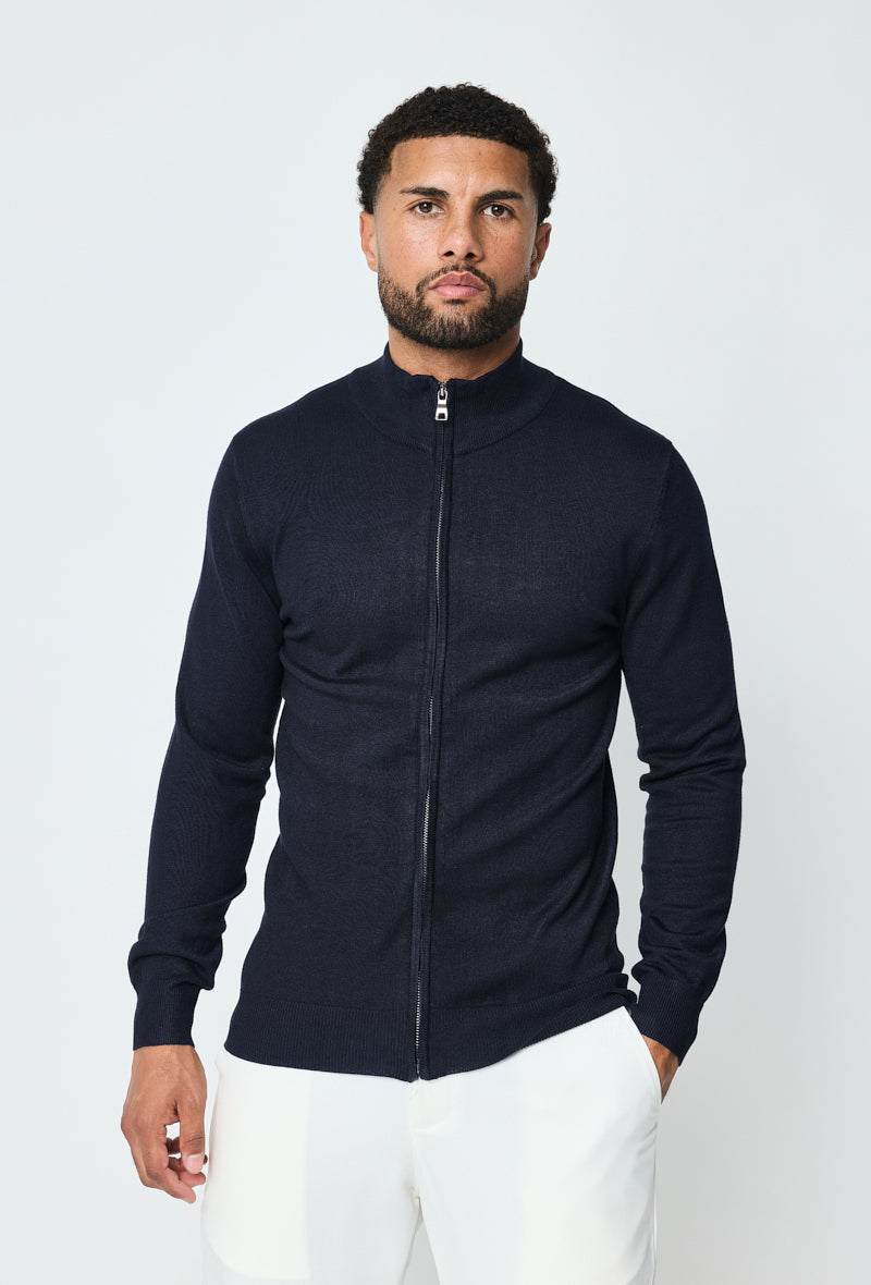 Faro Full Zip Sweater - Donkerblauw