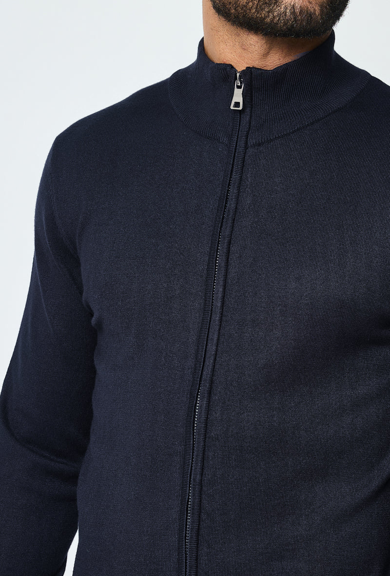 Faro Full Zip Sweater - Donkerblauw