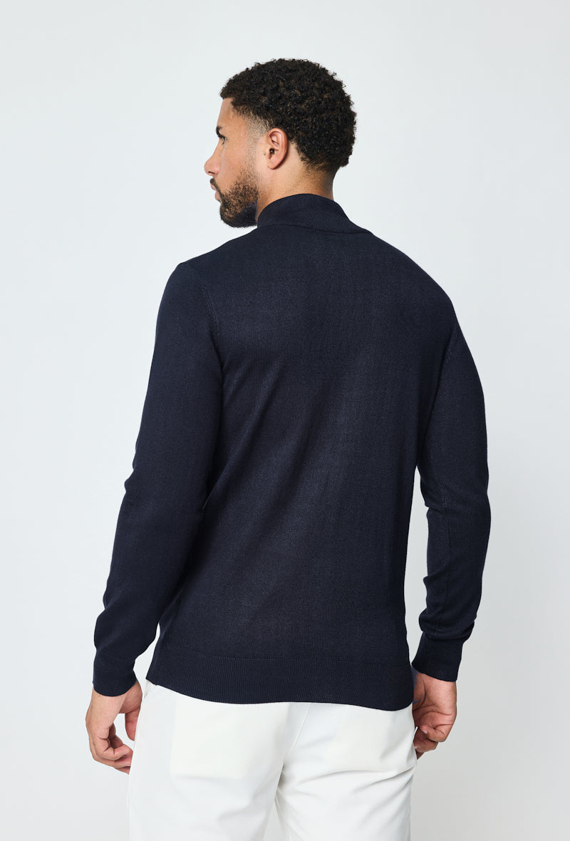 Faro Full Zip Sweater - Donkerblauw