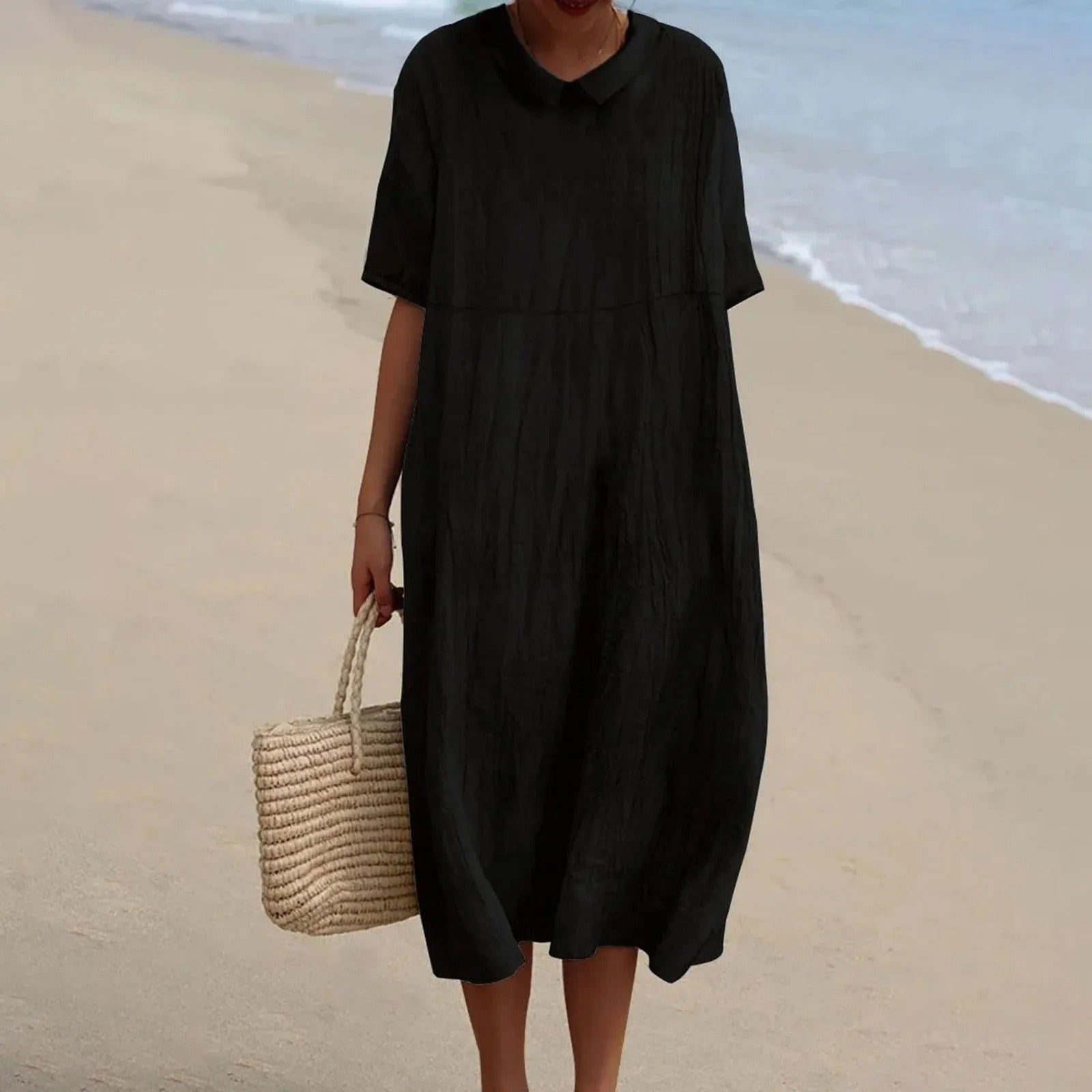 Arianah | Relaxed Kraagjurk met Vintage Touch
