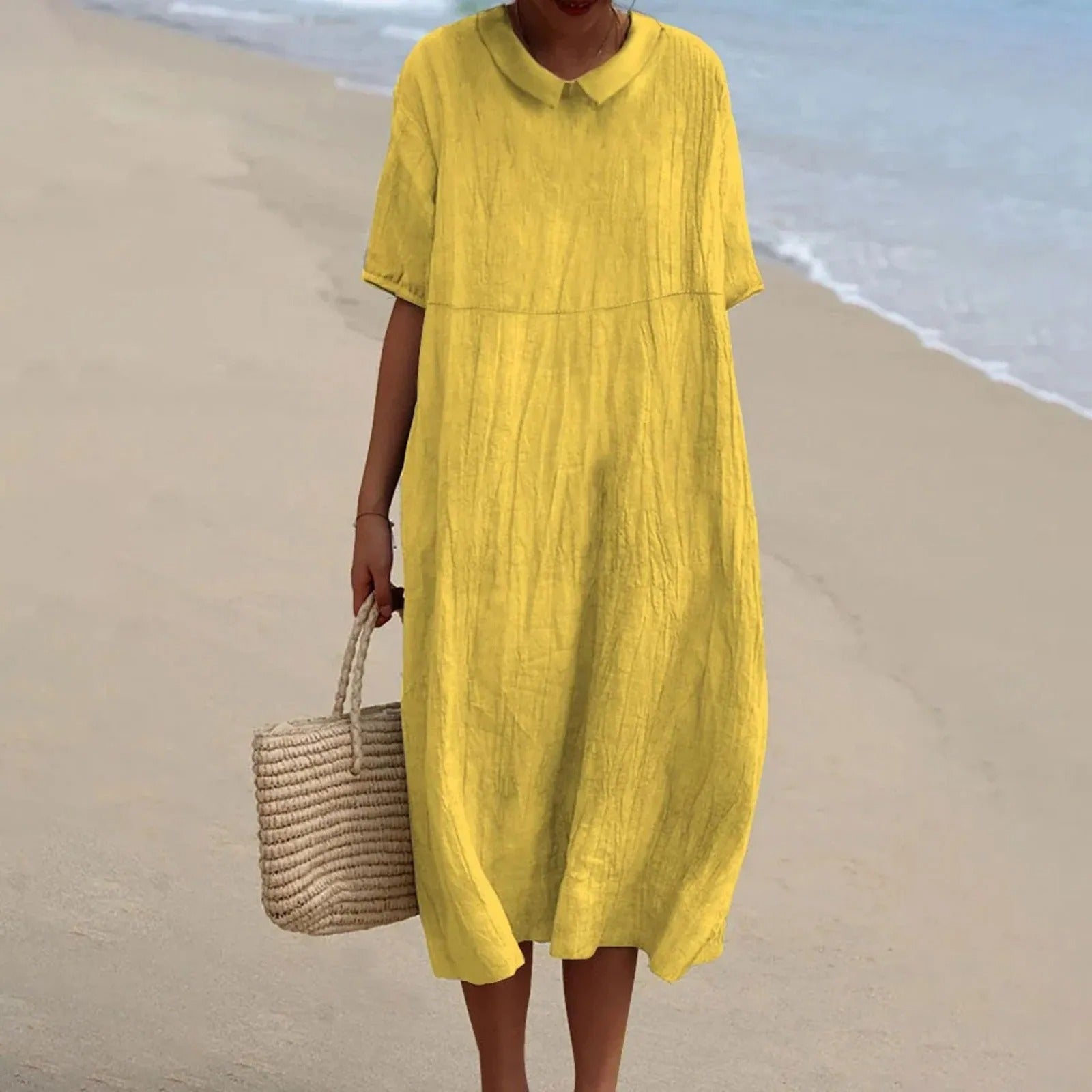 Arianah | Relaxed Kraagjurk met Vintage Touch