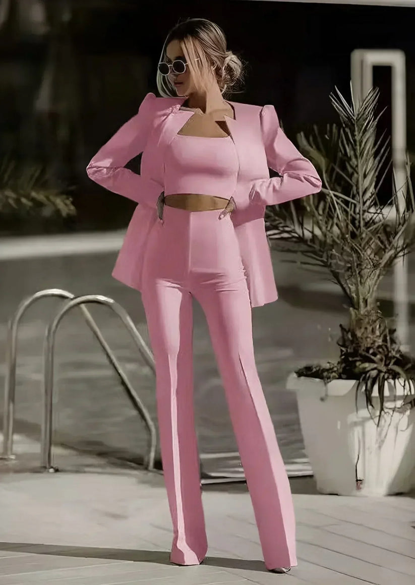 Gillian | Elegante Blazer & High-Waist Broek Set