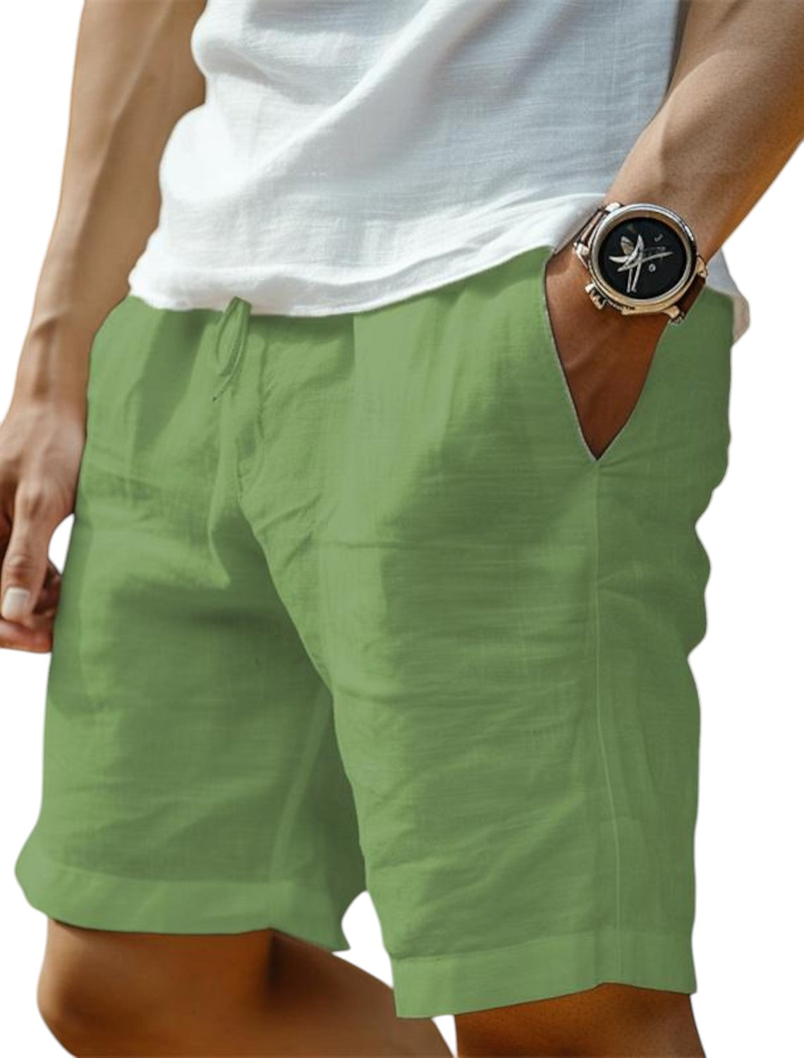 George - Korte Linnen Broek voor Heren