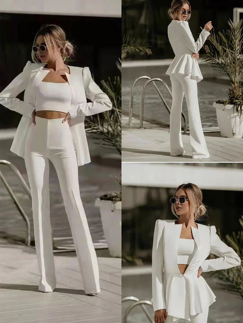 Gillian | Elegante Blazer & High-Waist Broek Set