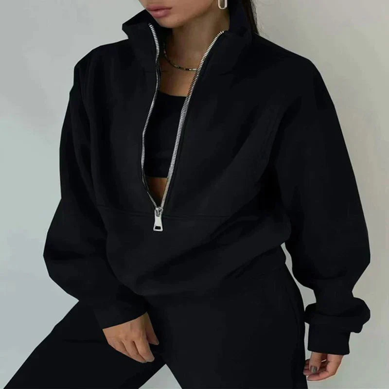 Zachte en comfortabele dames set met warme fleece