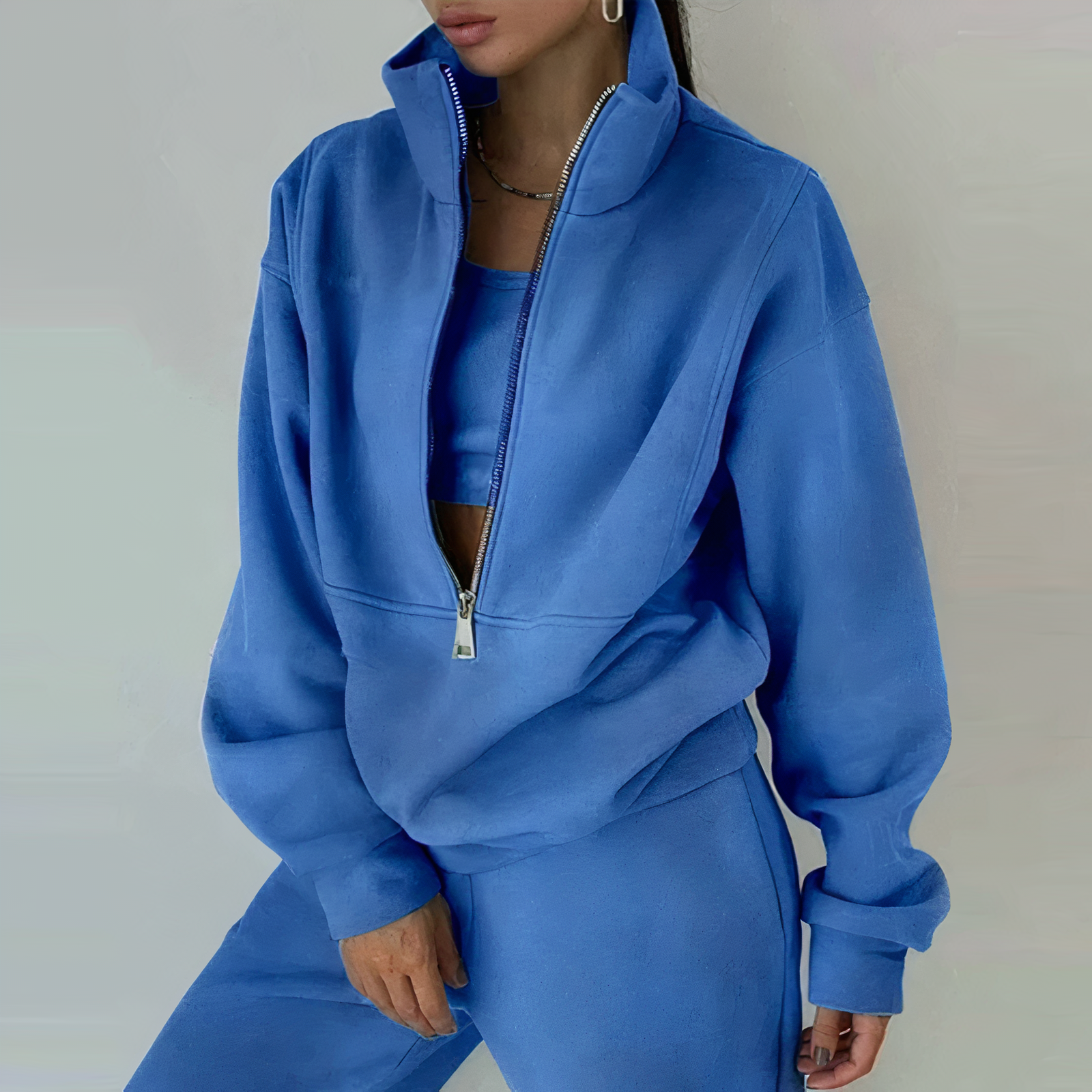 Zachte en comfortabele dames set met warme fleece