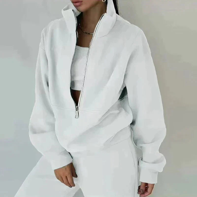 Zachte en comfortabele dames set met warme fleece