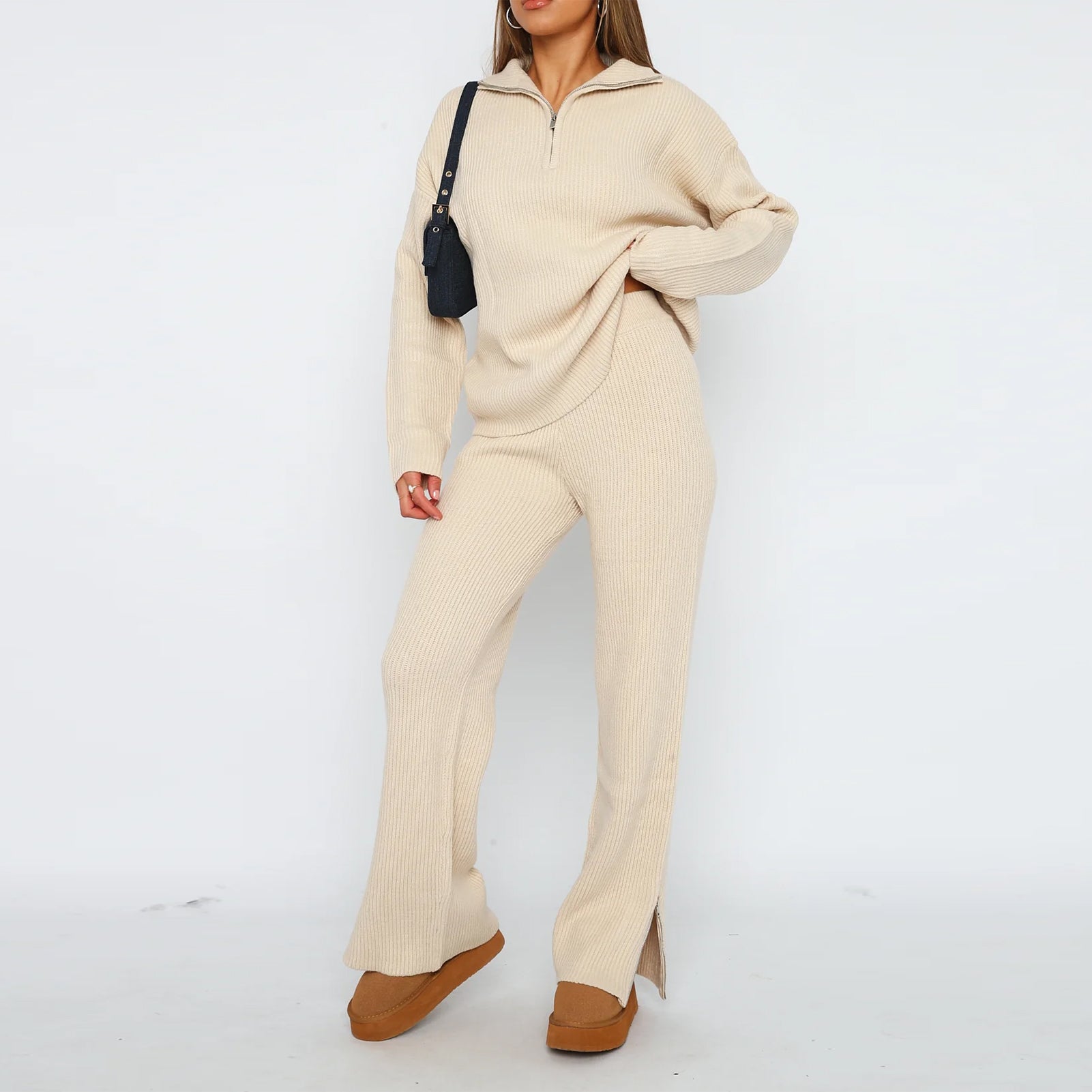 Kim | Gebreide Flared set