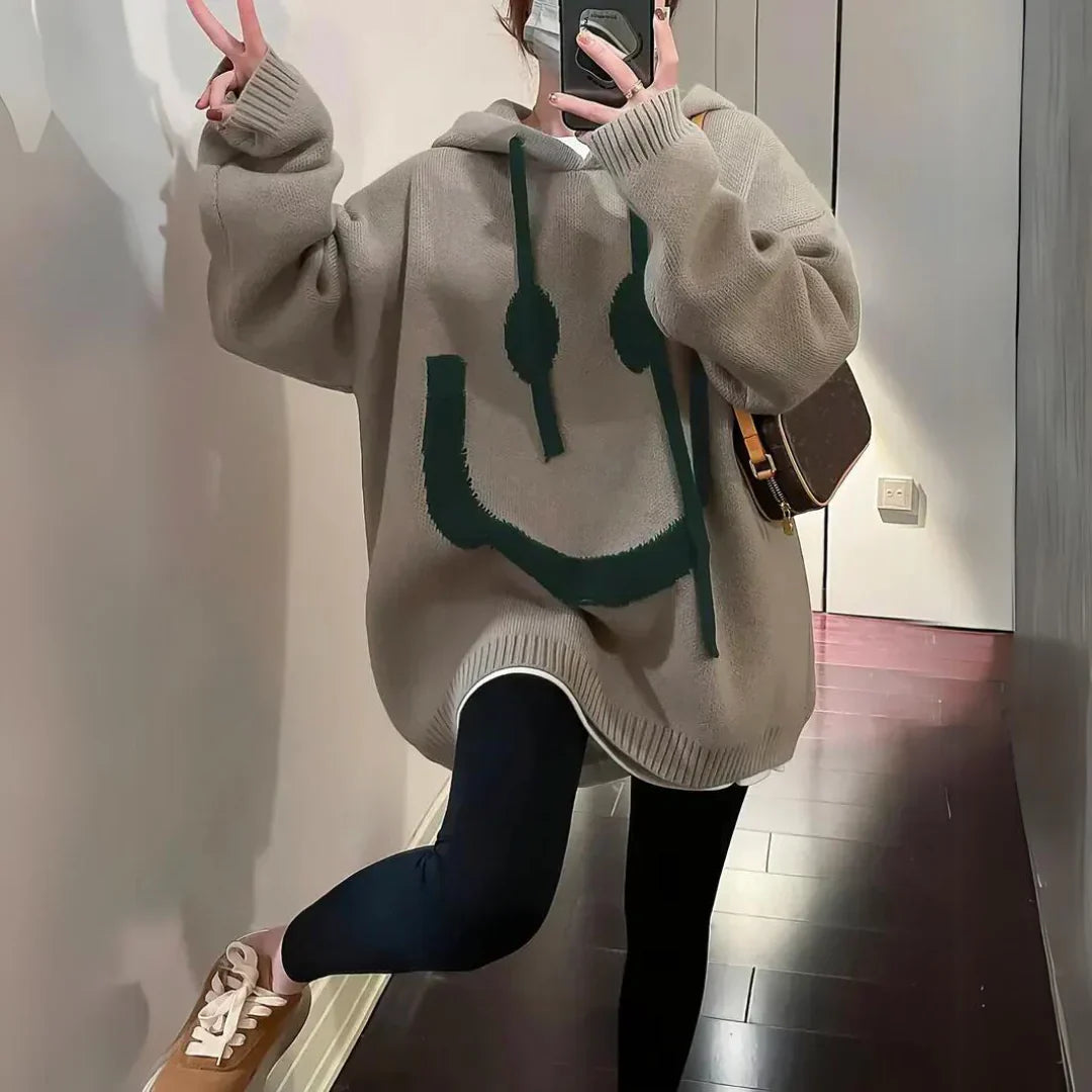 Oversized Comfortabele Dames Hoodie Met Zachte Capuchon